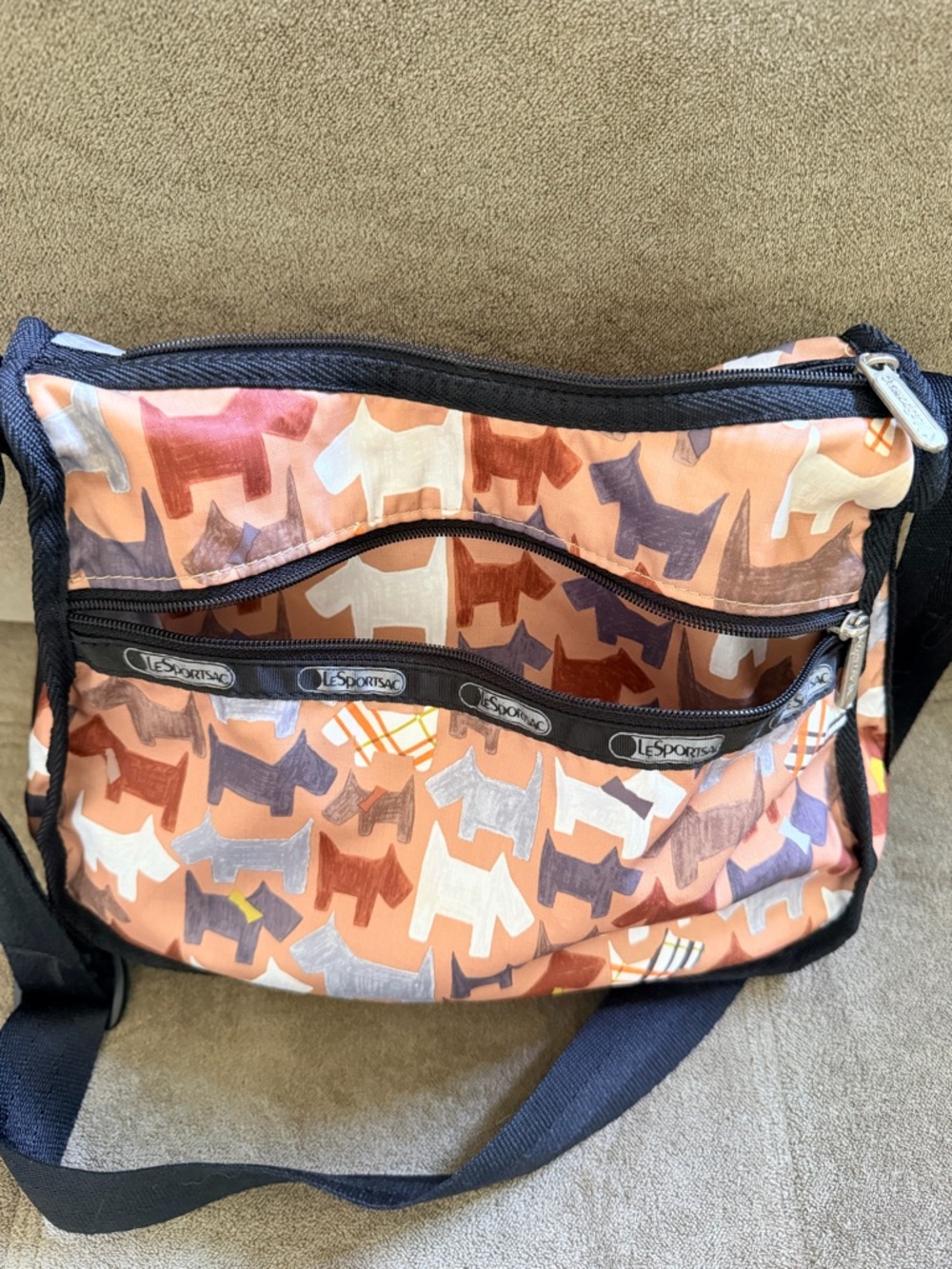 LeSportsac Scottie Dog Hobo Medium Shoulder Bag